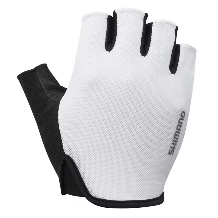 Ropa hombre Guantes Shimano Guantes Cortos Airway Blanco - 1