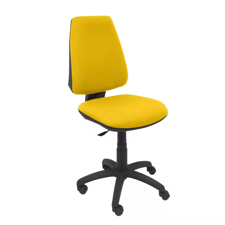 Piqueras Y Crespo Silla de Oficina Ergonómica Amarilla con Mecanismo de Contacto Permanente - 1
