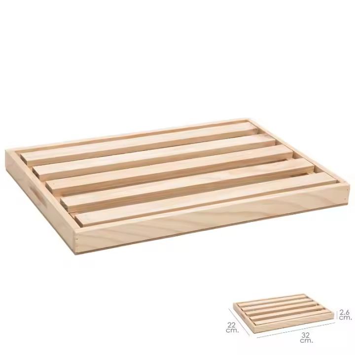 Tabla corta pan madera con recoge migas oryx 32 x 22 cm. - 1