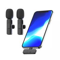 Mini Micrófono Bluetooth Inalámbrico Lavalier Para iPhone Android PC Transmisor De Botón De Lavalleja Para Teléfono Móvil Y Computadora - details 1