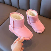 Botas De Nieve Para Niños Invierno Antideslizantes Color Sólido Calientes Con Patrón Suave Y Grueso Bajo Material De Suela RUBBER Talla True Fit Para Edad 4-6 - details 14