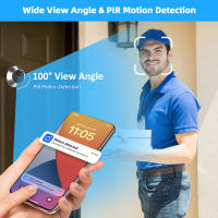 Cámara de video con mirilla WiFi inteligente Tuya 1080P, seguridad para el hogar, visión nocturna, 4.3' FHD, WiFi, mirilla, videoportero - details 9