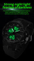 Reloj Deportivo Para Hombre SANDA Marca Popular Dual Pantalla Electrónica Multifuncional Impermeable LED Con Alarmas Y Cronógrafo - details 6