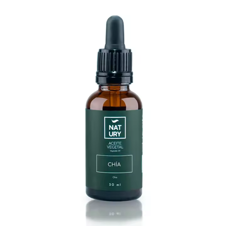 Aceite de Chia 30ml NATURY - Fortalece y Da Brillo Al Cabello - Uso Facial, Capilar y Corporal - 1