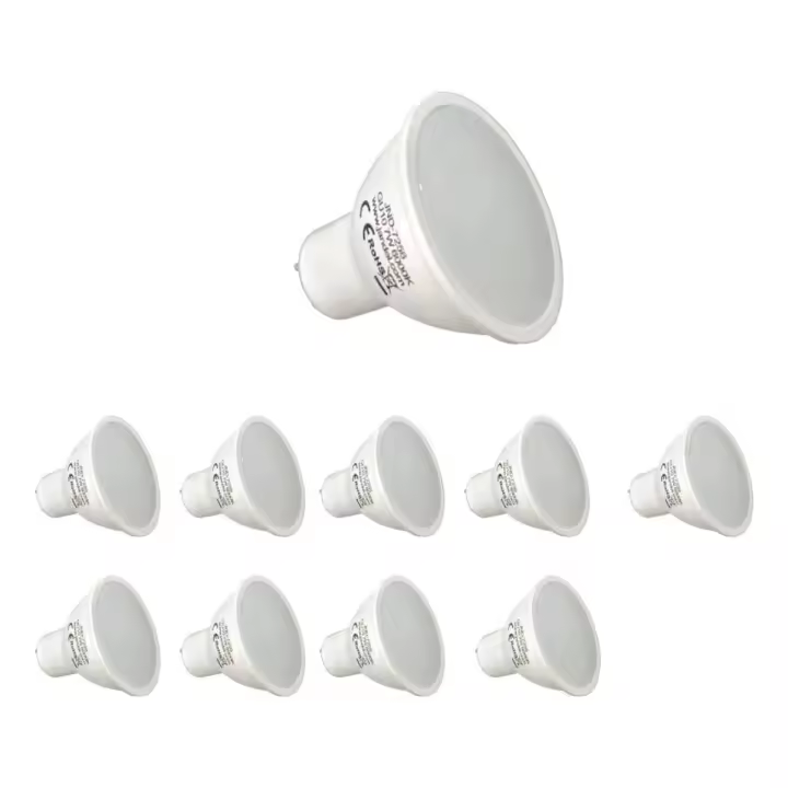 Jandei Pack 10 Bombillas LED GU10 7W | Ahorro Energético 75% - 1