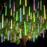 Luces De Lluvia De Meteoros LED Para Decoración De Navidad Y Fiestas Colgante De Agua Caída Fairy Para Patio 30/50CM Con Enchufe EU - details 4