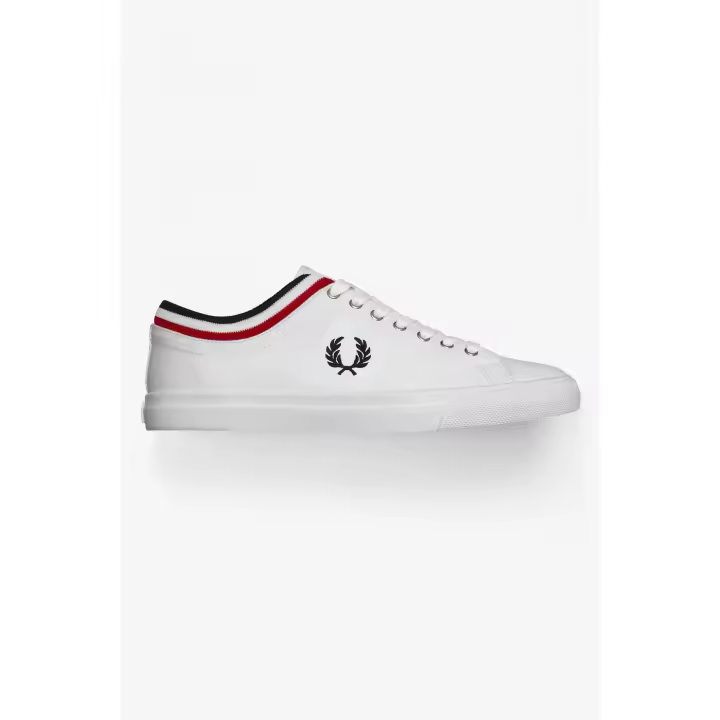 Fred Perry Underspin Tipped Cuff Twill B7106 100 White - 1