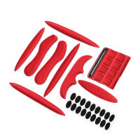 Kit De Repuesto Para Casco 27 Piezas Rojo/ Negro Espuma Universal De Almohadillas De Esponja Sellada Para Motocicleta Y Ciclismo - details 3