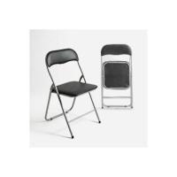 silla plegable jardin metal aluminio acolchada ligera color compacta
