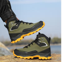 Botas Impermeables Para Hombre Seguridad Puntas De Acero Indestructibles Botas De Construcción Protección Antipinchazos Suela De Goma Material Superior Synético - details 12