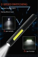 Linterna USB Recargable UV 4 En 1 (UV/LED/COB) Multifuncional Mini Con Fuente De Luz LED 4 Indicador Y Clip De Bolígrafo - details 18