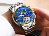 Reloj De Pulsera Automático LIGE 2024 Para Hombre Lujo Deportivo Resistente Al Agua Con Tourbillon Y Funciones Adicionales Acero Inoxidable - details 14