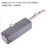 Cepillo De Limpieza Para Inodoro Natural Pumice Con Mango Largo Herramienta De Limpieza De Baño Cepillo De Dientes Para El Hogar - details 5