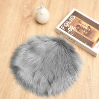 Alfombra De Lana De Oveja Brillante Y Suave De Alta Calidad 30Cm 40Cm Lavable Para Silla Cama Decoración Del Hogar Estilo Minimalista - details 5