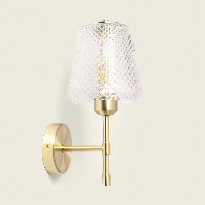 Ledkia Aplique de Pared Metal y Cristal Stiklu - 1