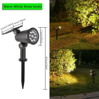 Lámpara De Calle Solar LED Exterior RGB IP65 Impermeable Luz Ajustable Para Jardín Paisaje Hogar Con Luz LED De 9 Varillas - details 7
