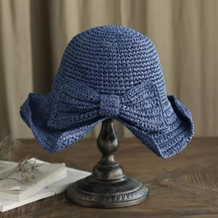 Sombrero de Paja de Las Mujeres Sol al Aire Libre Mujer,ideal para viajar, hacer caminatas, acampar, jardines para mantener a las mujeres a la moda. - 1