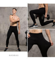 Leggings De Compresión Para Hombre Pantalones De Entrenamiento En El Gimnasio Secado Rápido Running Tights Fitness Baloncesto Carreras De Medio Maratón Ropa Deportiva De Polyester Y Spandex - details 7