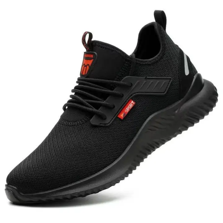 Zapatos De Seguridad Para Hombres Con Punta De Acero Antideslizante Zapatillas De Trabajo Indestructibles Ajustable Para Adultos - 1