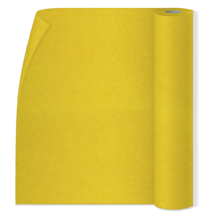 Rollo Papel Kraft, Papel de embalaje, Rollos Reciclables y Biodegradables, Ideales para Fiestas de Cumpleaños, Envíos, decoración· m-office (1 m x 5 m, Amarillo) - 1