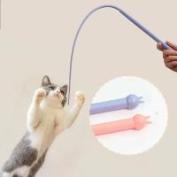 Juguete Interactivo Para Gatos Biónico De Silicona Cola De Ratón Doble Color Sin Batería Juego De Entrenamiento Y Caza Para Interiores Fomenta El Juguetear Y La Salud - details 3