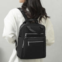 Mochila De Viaje Casual Para Mujer Impermeable De Oxford Gran Capacidad Con Hombros Múltiples Funciones Estilo Escolar - details 9