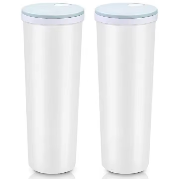 2Unids 2L alto Claro pasta de almacenamiento con Tapa ajustable, multi-plástico Cocina Fo - 1