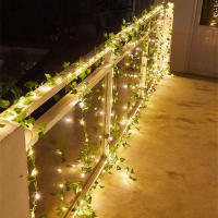 Luces De LED En Hojas Artificiales Para Decoración De Navidad Y Bodas Guirnalda Para Jardín Patio Fiesta Exterior Del Hogar - details 6