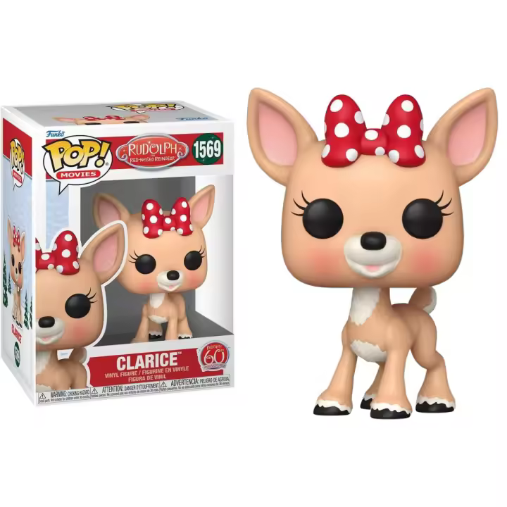 FUNKO POP! RUDOLPH - CLARICE 60 ANIVERSARIO, 81040, Nº1569, PRODUCTO CON LICENCIA OFICIAL - 1