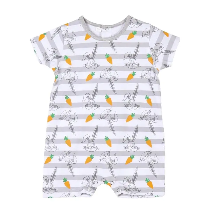 CERDÁ LIFE'S LITTLE MOMENTS Cerda Life's Little Moments - Pelele Manga Corta Looney Tunes Niño 100% Algodón - Talla 3 Meses - Lucirá Majestuoso - 1