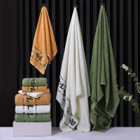 Juego De Toallas De Bambú Fibra Para Adultos 1/4/6PCS Absorbentes De Alta Calidad Toalla De Baño Para El Hogar Y El Baño Toalla De Mano Y Rostro Verde - details 8