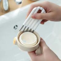 Cepillo Multifuncional Flexible Para Huecos De Vaso Cubierta De Vaso Groove Nipple Botella Cepillo De Limpieza Para El Hogar Con Cerdas Suaves Herramienta De Cocina - details 11