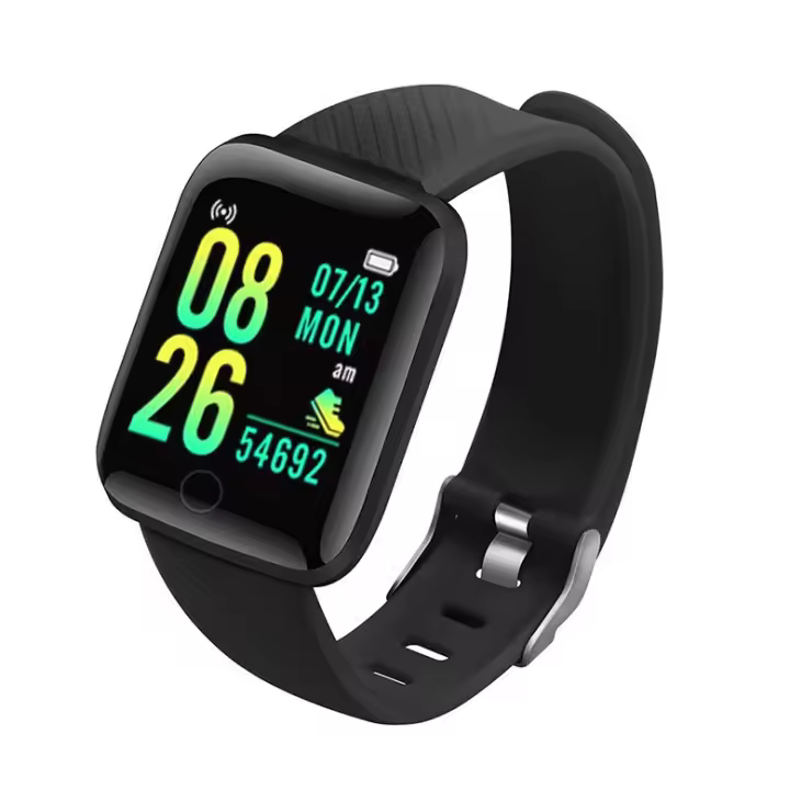 Reloj electrónico LED para estudiantes masculinos y femeninos, impermeable, Cuadrado, digital, para parejas, Estudiantes de Secundaria, Reloj de pulsera electrónico, Negro - 1
