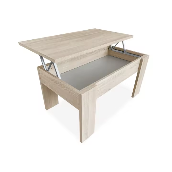 Duérmete Online - Mesa de Centro Elevable Gala - Melamina Alta Calidad - 1