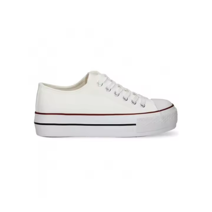 KTEY 46 MSM892 Zapatillas de lona mujer 21440 XL BASQUET DOBLE PISO NAPA BLANCO - 1