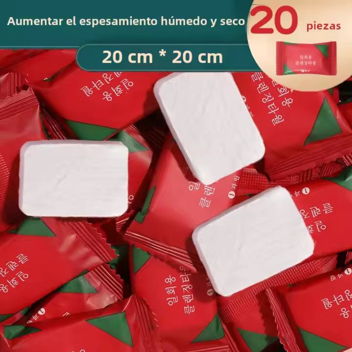 Toallas De Microfibra Desechables 5/10/20pcs Compactas Y Pequeñas Para Viajes Y Hogar Toallas Comprimidas Para Rostro - 1