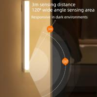 Luz De Armario Con Sensor De Movimiento Y Carga Inalámbrica LED Para Pasillo Cocina Armarios Estilo Moderno Blanco - details 6