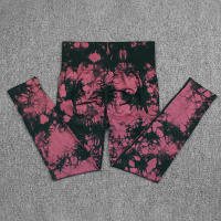 Pantalones De Yoga Para Mujer De Cintura Alta Control De Abdomen Push up Leggings De Talla Grande Talla Pequeña Talla Media Sin Costuras Tie Dye Bleach Fitness Gimnasio Deportes Pantalones - details 23