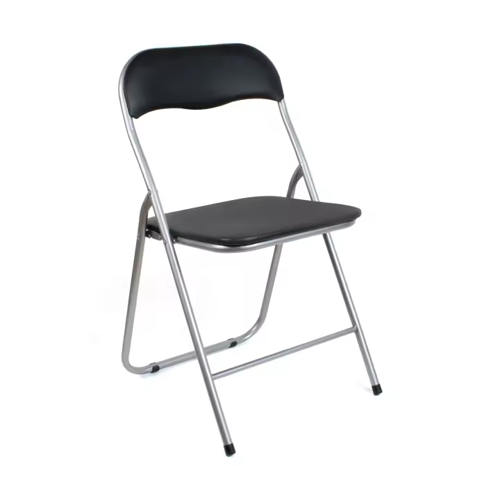 Silla Plegable Acolchada The Secret Home - Asiento Auxiliar - Ideal para Cocina, Comedor, Salón, Dormitorio - 44x46x79 Cm - Cómoda y Resistente - 1