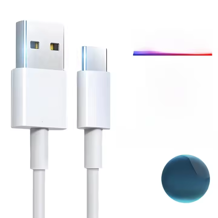 Cable USB Tipo C De 100W 7A Para Carga Rápida Accesorios Para Teléfonos Samsung S23 S24 Ultra Xiaomi 14 Redmi Note 13 pro POCO Material TPE/TPU - 1
