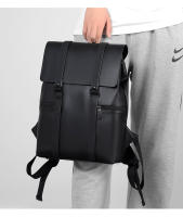 Mochila Negra De Cuero Genuino Para Hombre Bolsa De Viaje Casual Gran Capacidad Para Portátil De 14 Pulgadas Mochila Deportiva Con Manija Suave Estilo Preppy - details 10