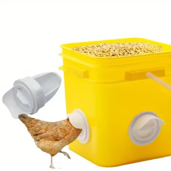 Kit De Alimentador Automático Para Pollos 1PC Horizonte Herramienta De Riego Y Alimentación Para Ponederos Pollos Pato Cerdos Periquitos - 1