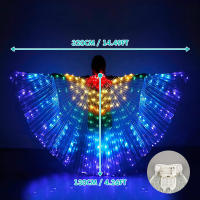 Alas LED RGB IC Con Control Remoto Inteligente Para Danza Del Vientre Traje De Mariposa Fluorescente Colorido Para Adultos Disfraz De Halloween - details 8