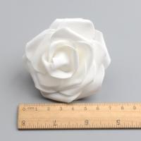50pcs Rosas Blancas De Esponja PE Artificiales De 6cm Para Decoración De Casamiento Y Manualidades DIY Flores Falsas Para Hogar - details 0