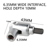 Adaptador De Rosca Hexagonal Para Destornillador Angulo De 180 Grados Soporte De Punta De Destornillador Extensión Giratoria De Herramientas - details 3