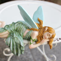 Estatua De Ángel Del Arte 1PC Decoración Para Jardín Soñado Regalo Perfecto Para San Valentín Material De Resina Tamaño Único - details 5