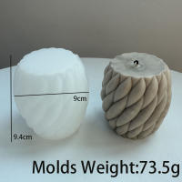 Molde De Velas De Silicona 3D Rotativo Con Gotas De Lluvia Para Artesanía Y Candles Aromáticos Molde De Hueso De Plata Para Resina Y Jabón - details 1