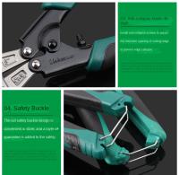 Tijeras De Corte De Acero Para Cables LINBON Multiusos Ahorrador De Esfuerzo Herramienta Para El Trabajo Metálico - details 6