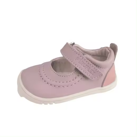 Zapato Respetuoso Barefoot Pirufin Piruflex PF6205-3 Mercedita Rosa palo. Suela súper flexible de 3.5mm de grosor antideslizante y con DROP CERO que, junto a un contrafuerte prácticamente inexistente, permite gran libertad de mocimientos. - 1