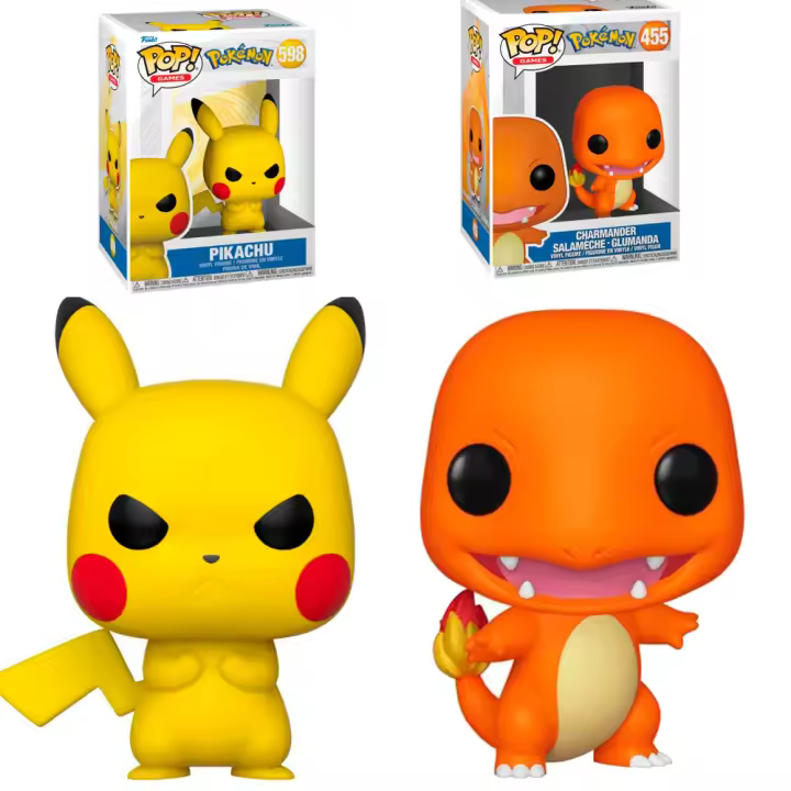 Funko Pack 2 funko Pokemon  Pikachu Grumpy y Charmander 598  ANime Pop Vinyl - 1